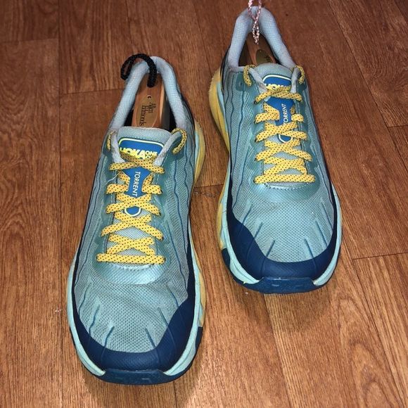 Hoka One One Blue Torrent Trail Run Shoes - Picture 2 of 8